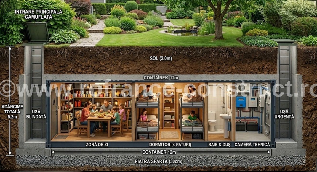 RoFrance Construct buncare din containere maritime in beton